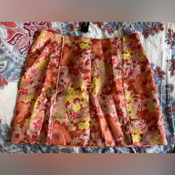 Lulus Floral Mini Skirt - Picture 2 of 3